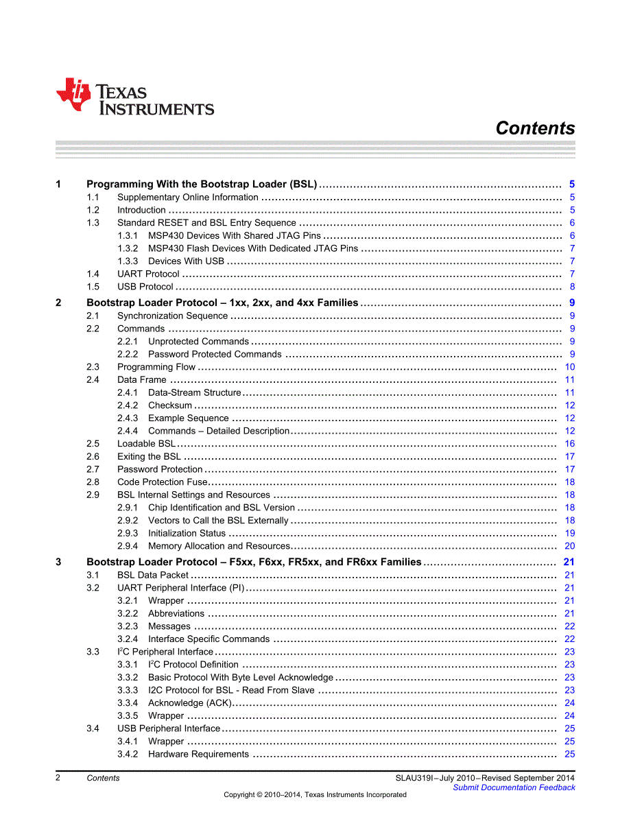 德州仪器MSP430 编程手册英文版_第2页