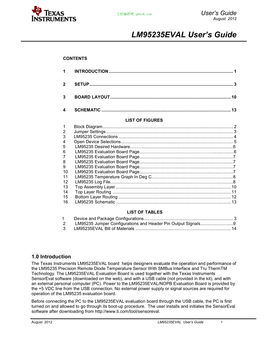 德州仪器LM95235EVAL用户手册编程手册英文版_第1页