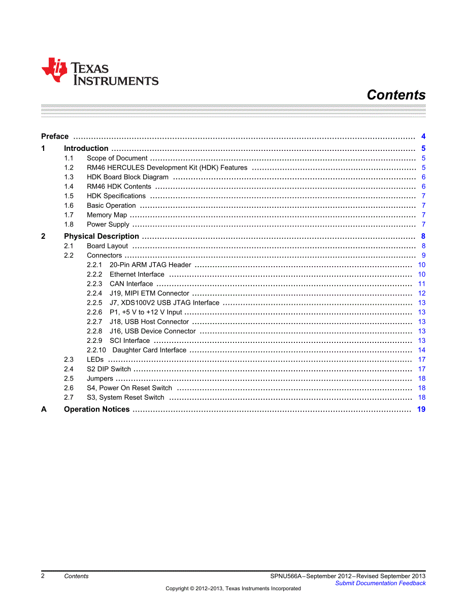 德州仪器RM46 Hercules用户手册编程手册英文版_第2页