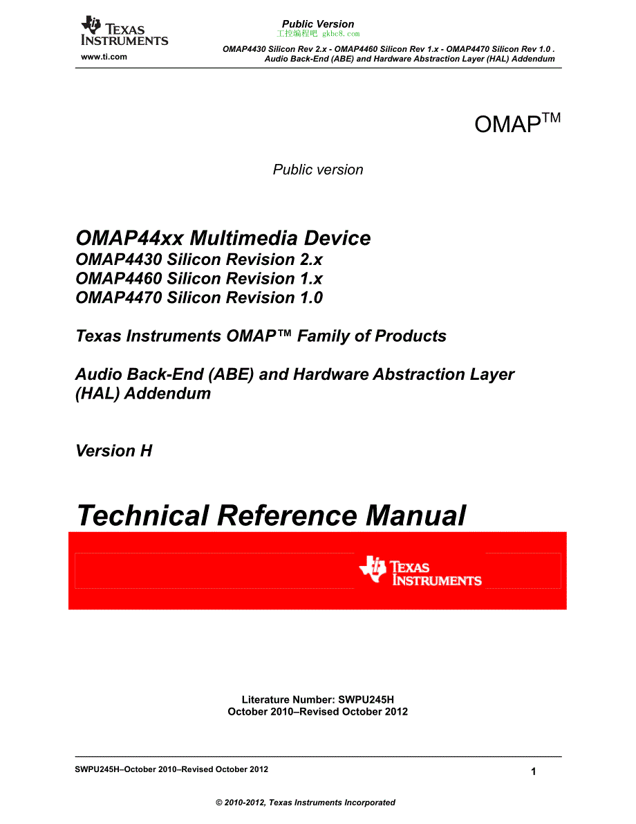德州仪器OMAP44用户手册编程手册英文版_第1页