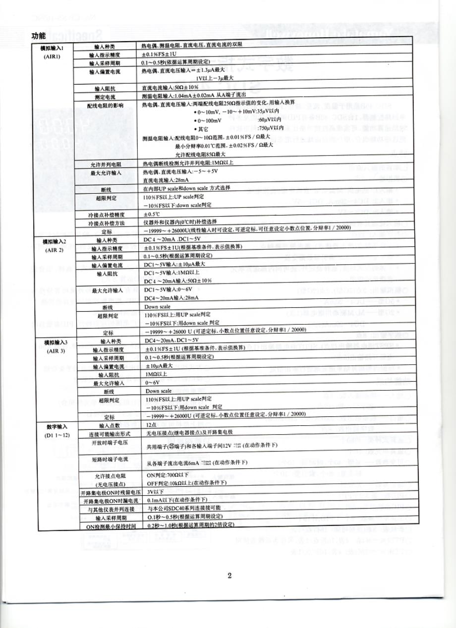 日本山武温控器SDC 40B用户手册_第2页