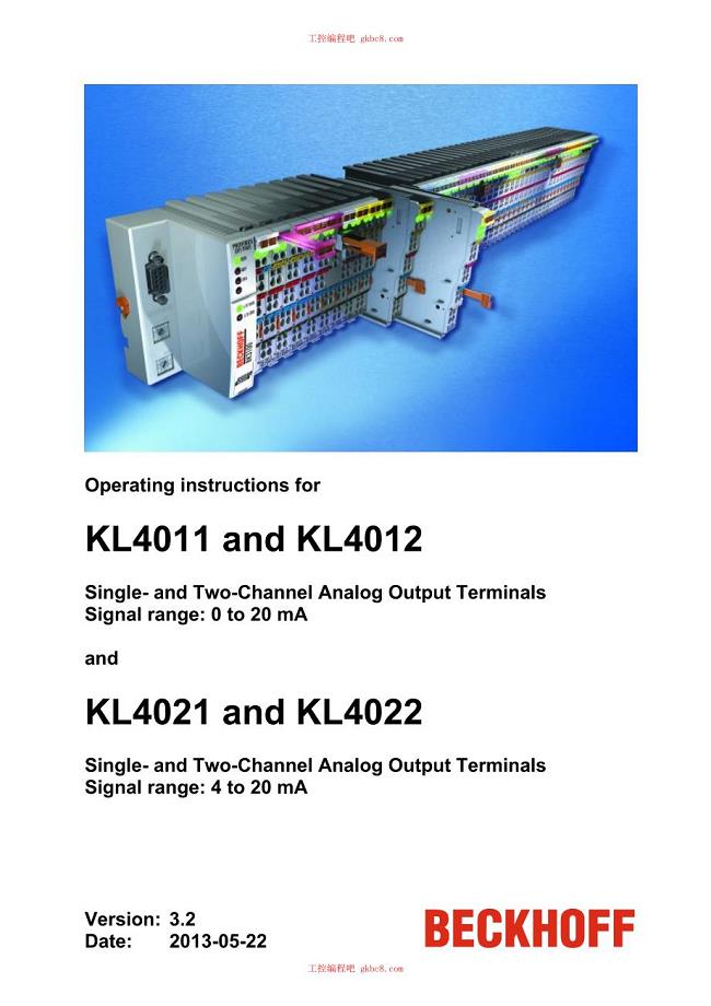 倍福端子模块KL系列用户手册（英文版）KL401x KL402xen