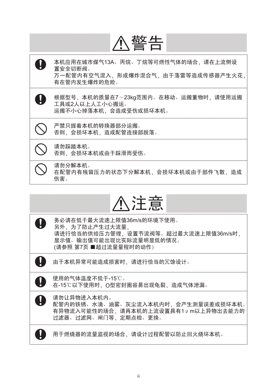 日本山武涡流流量计MVF系列用户手册_第4页