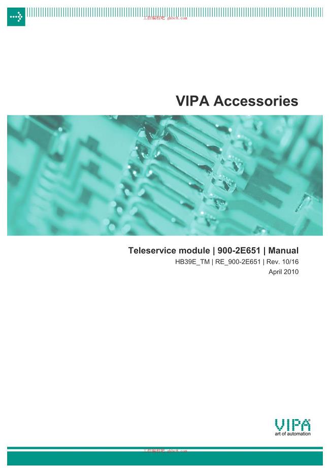 惠朋VIPA附件 HB39E-IM用户手册（英文版）HB39E 900-2E651 10-16