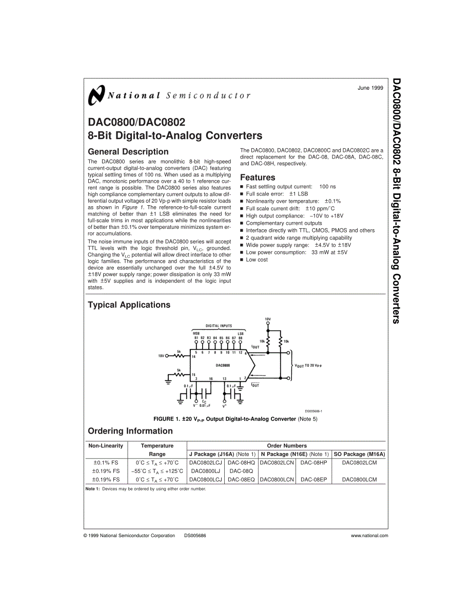 〖DA系列芯片资料〗DAC0800_第1页