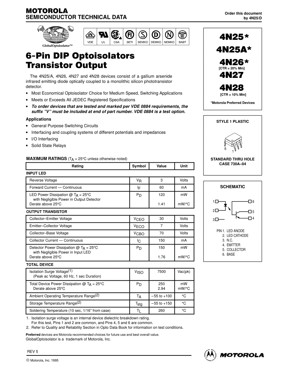 〖数字开头芯片资料〗4N25_第1页