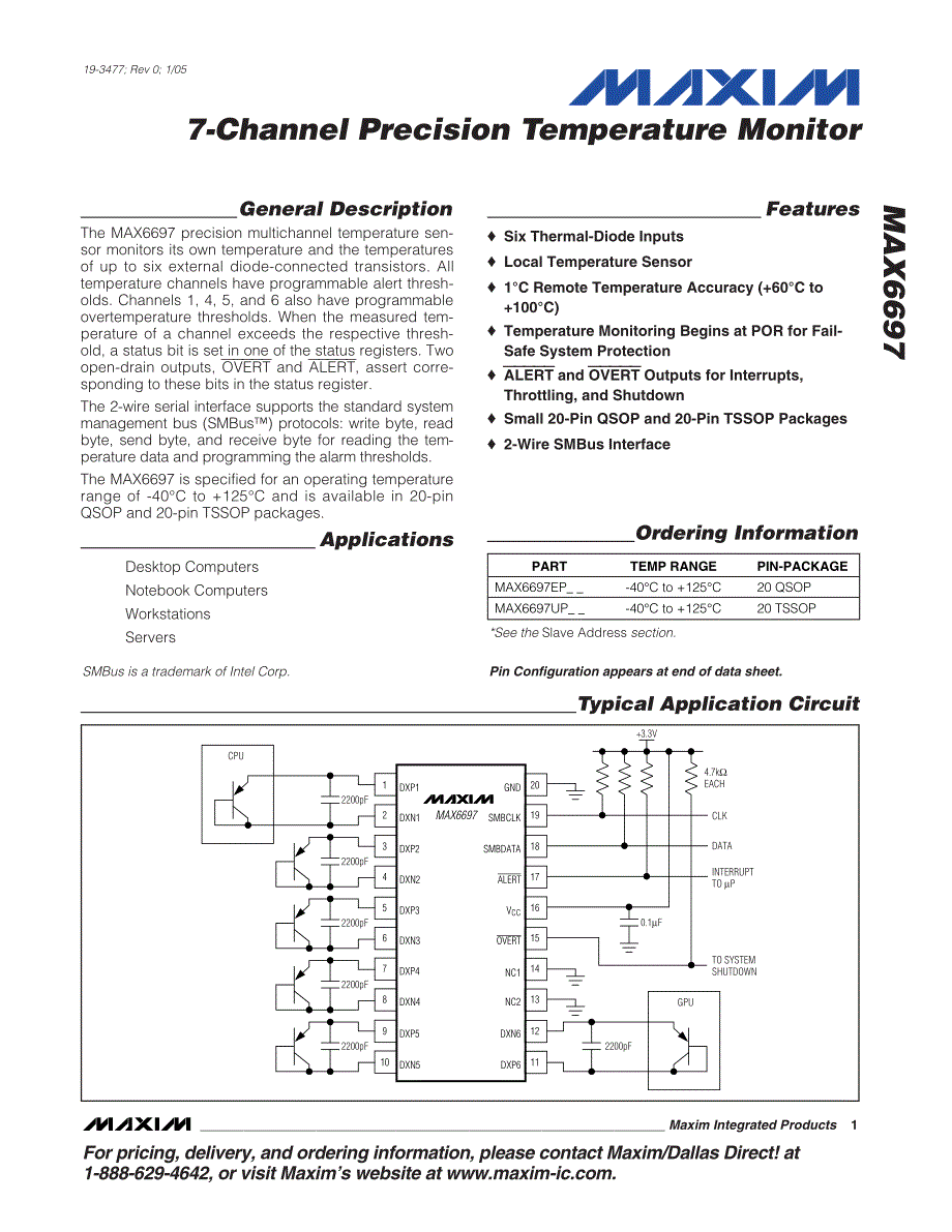 〖MAX芯片资料〗MAX6697_第1页