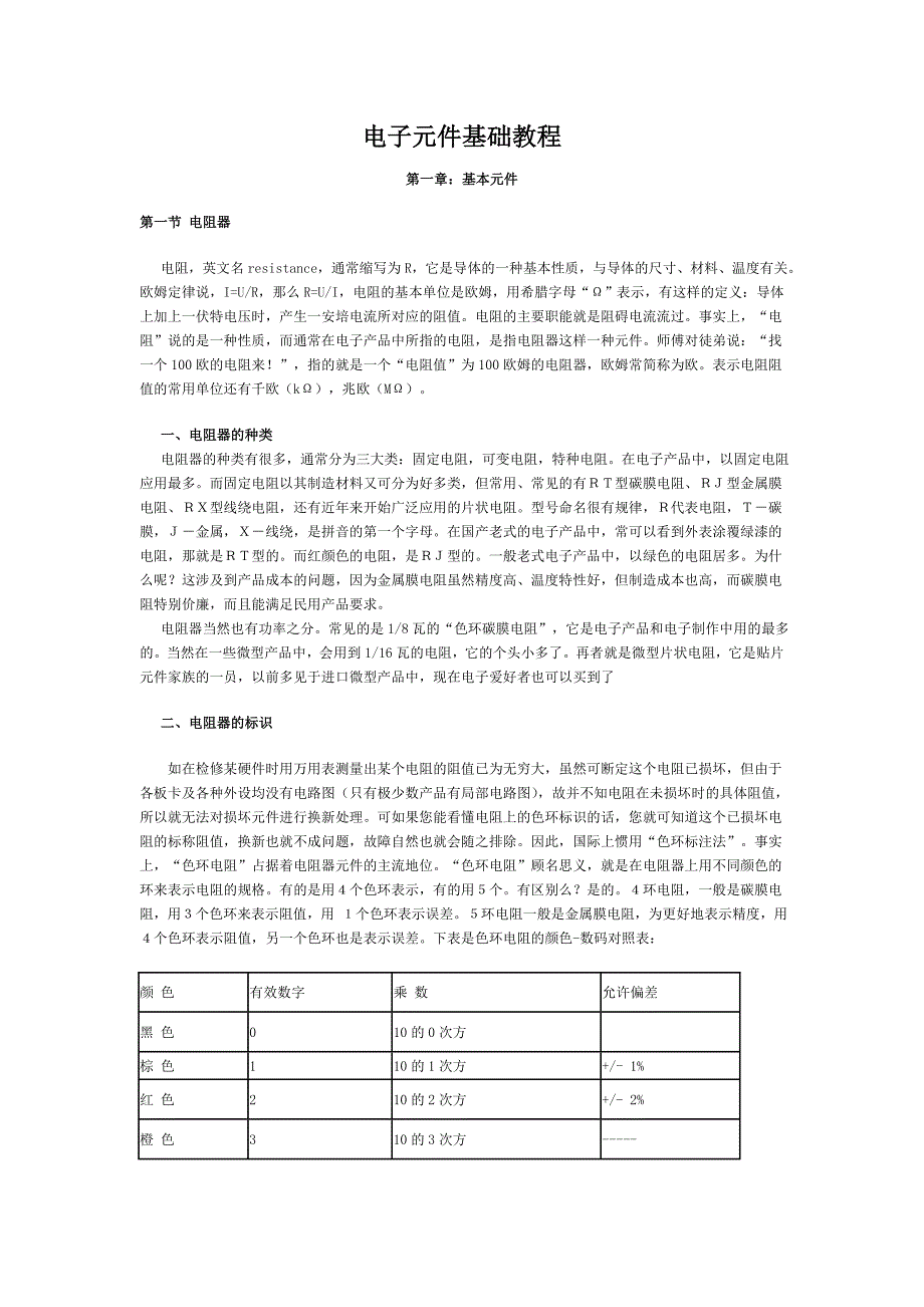 电子元件基础教程_第1页