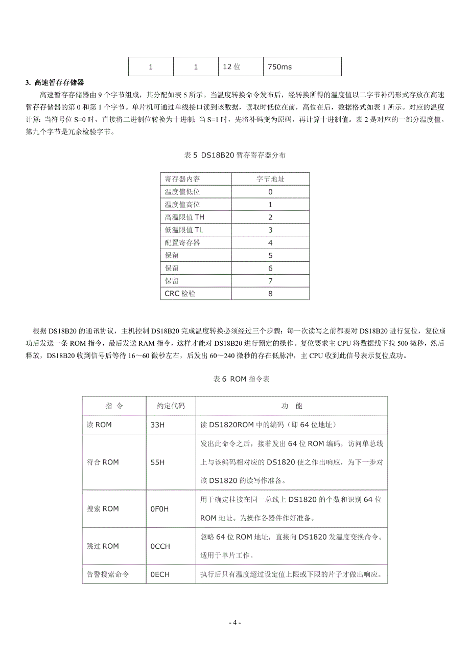 单线数字温度传感器DS18B20原理及其应用_第4页