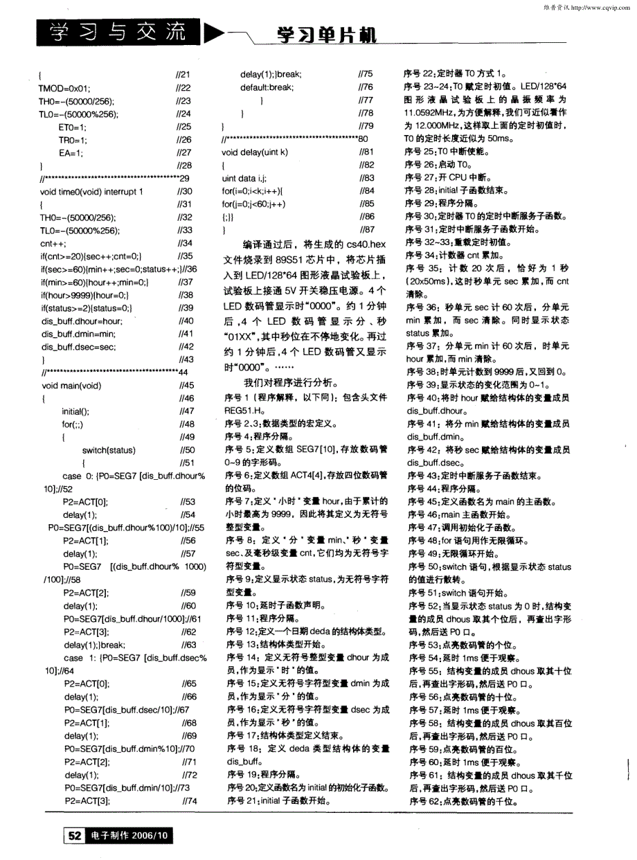 手把手教你学单片机的C语言程序设计（十五）_第4页