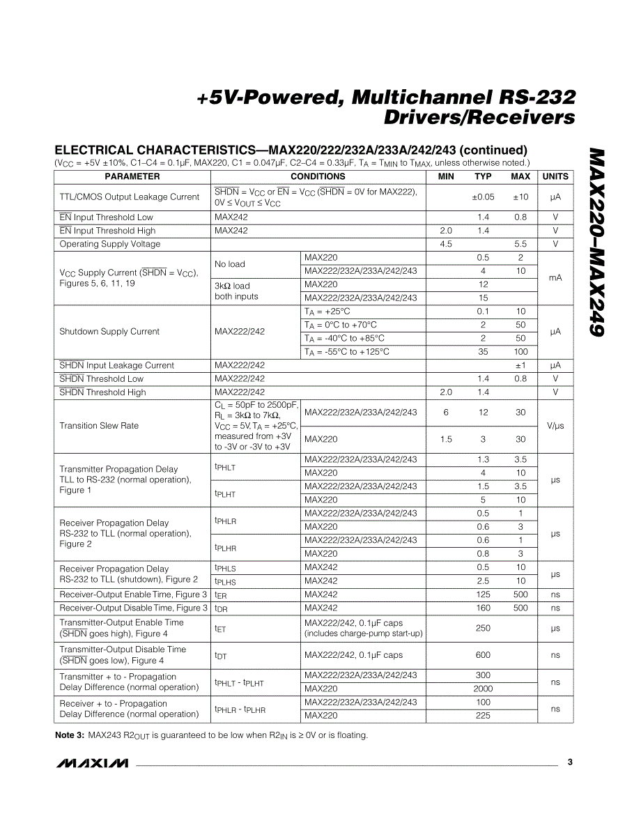 〖接品芯片资料〗max232_第3页