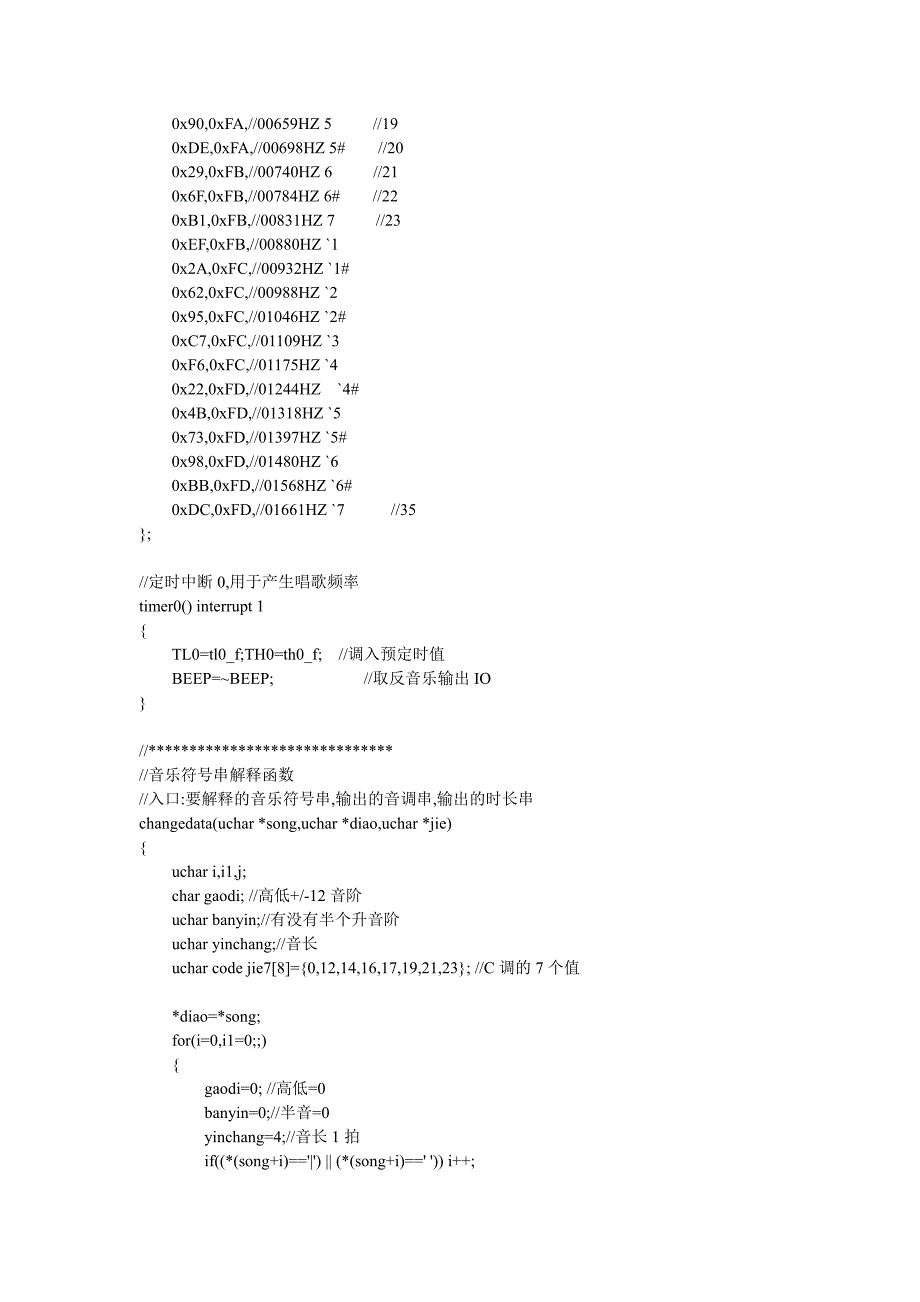 一个按键选择播放六首音乐〖AT89S52单片机入门教程〗_第2页