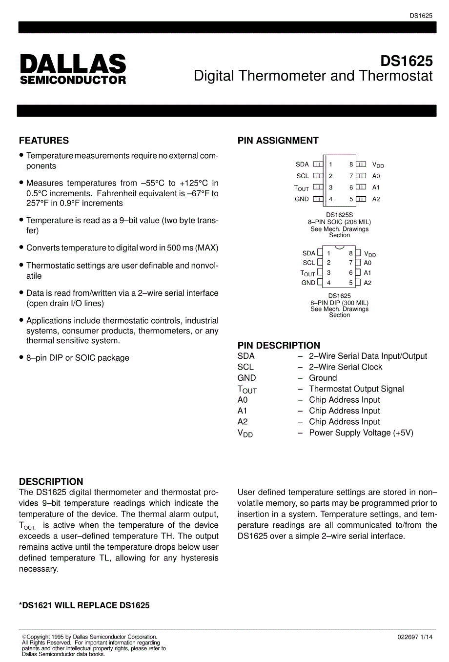 〖DS系列芯片资料〗DS1625_第1页