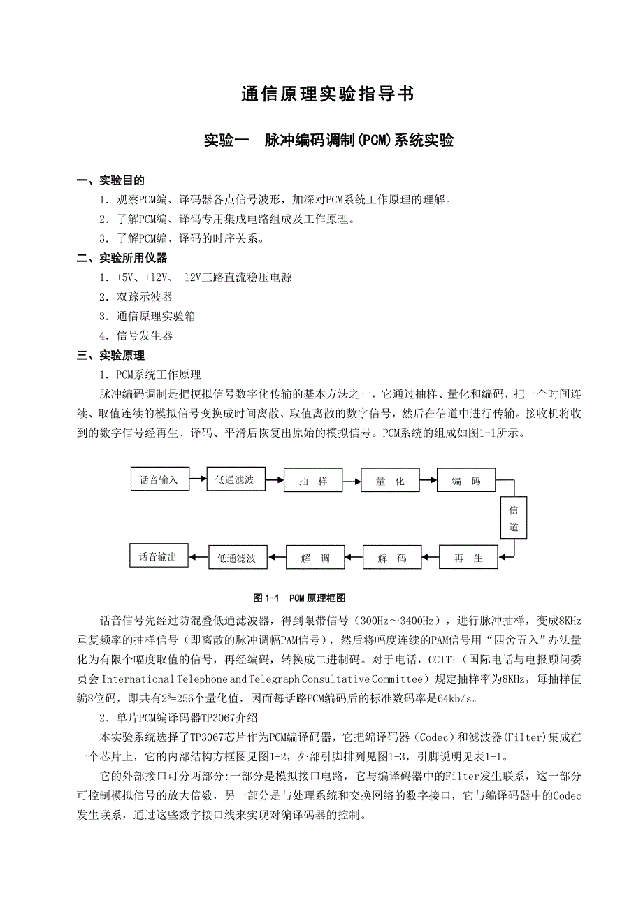 通信原理实验指导书_第1页