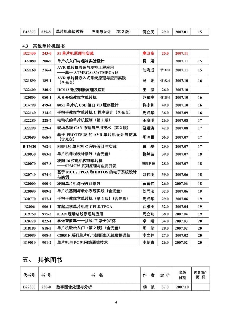 北航出版社《单片机与嵌入式系统图书书目》--2007年第2期_第5页