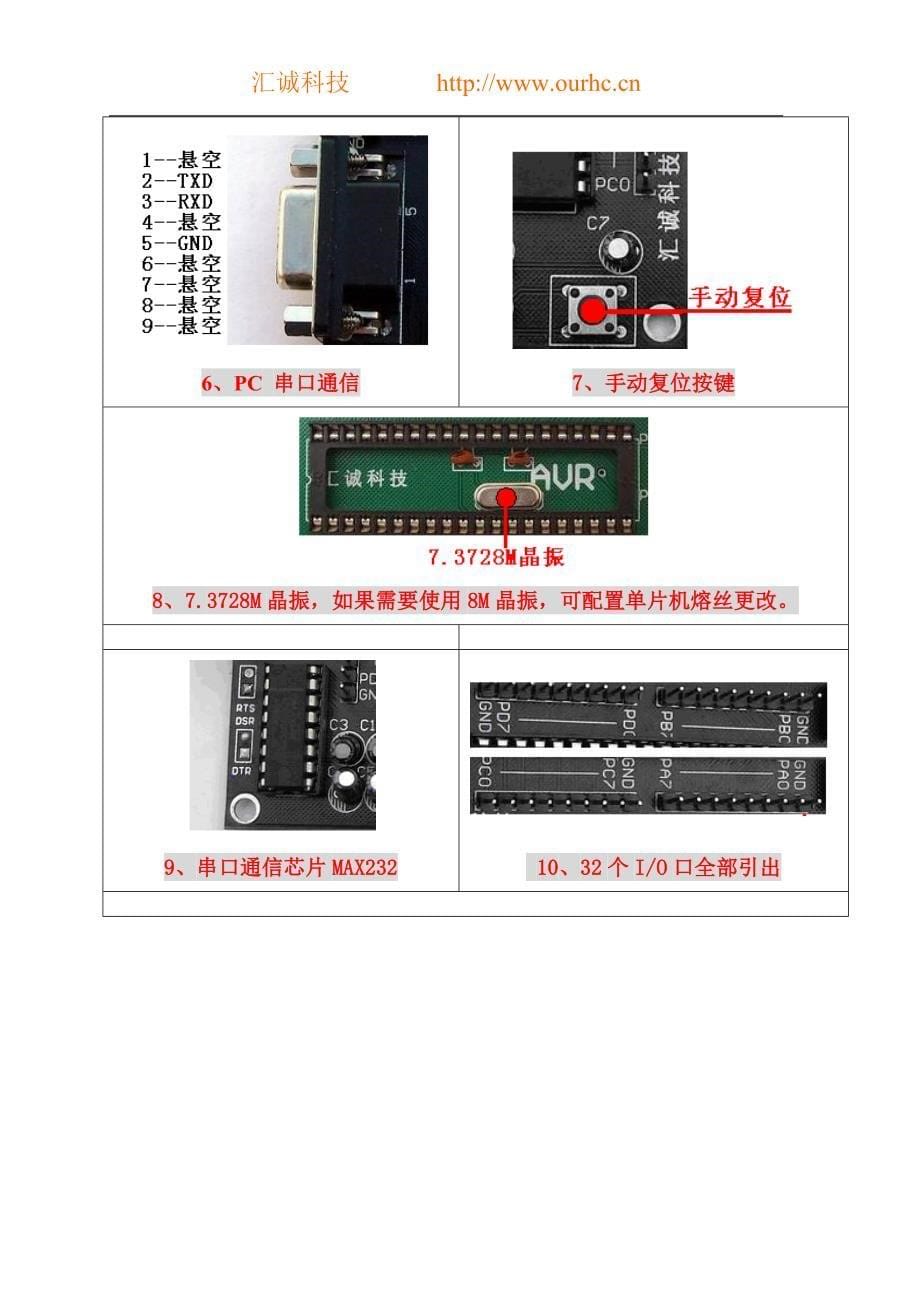 ATMEGA16L最小系统说明书_第5页