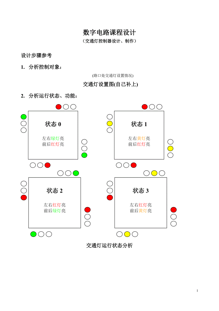 交通灯控制器设计_第1页