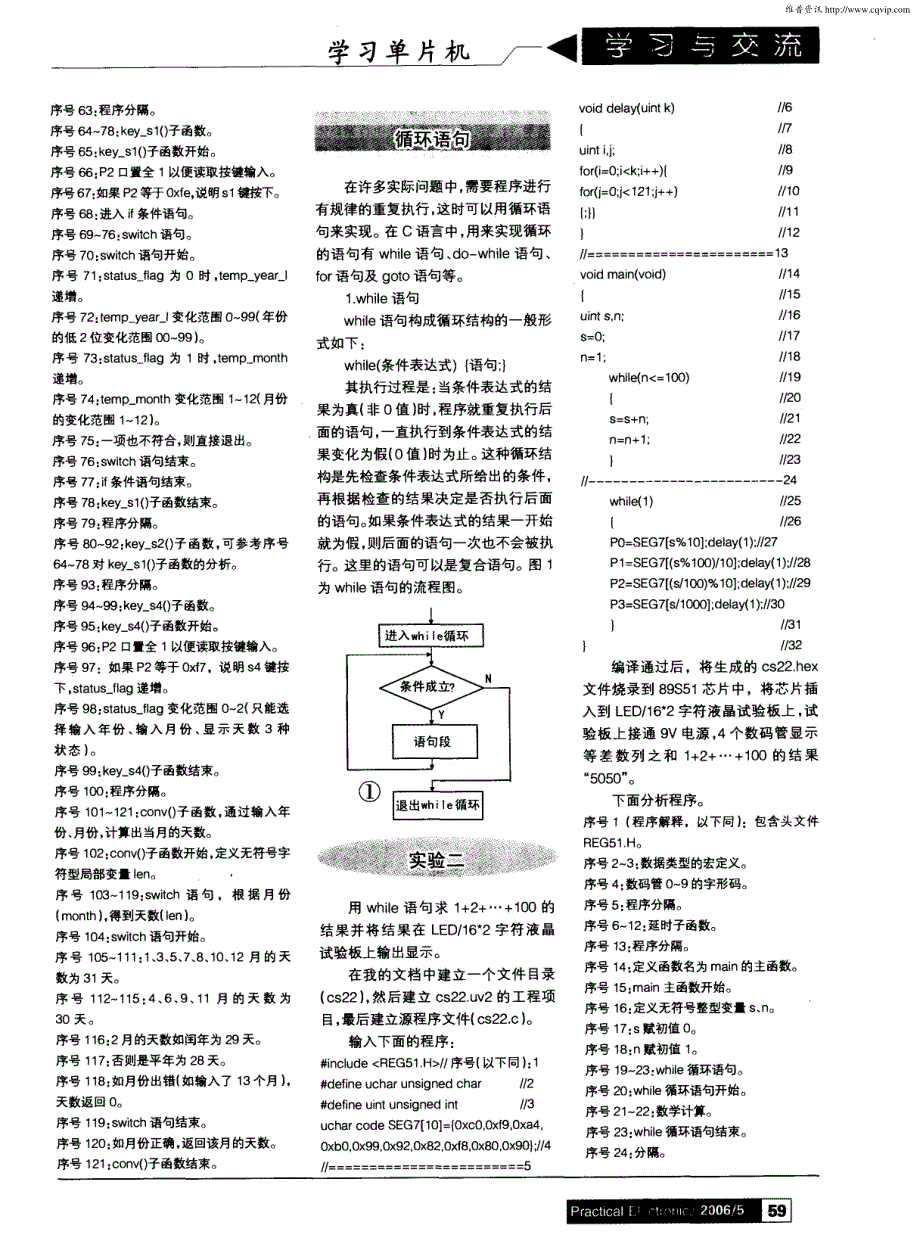 手把手教你学单片机的C语言程序设计（十）开关语句和循环语句_第3页