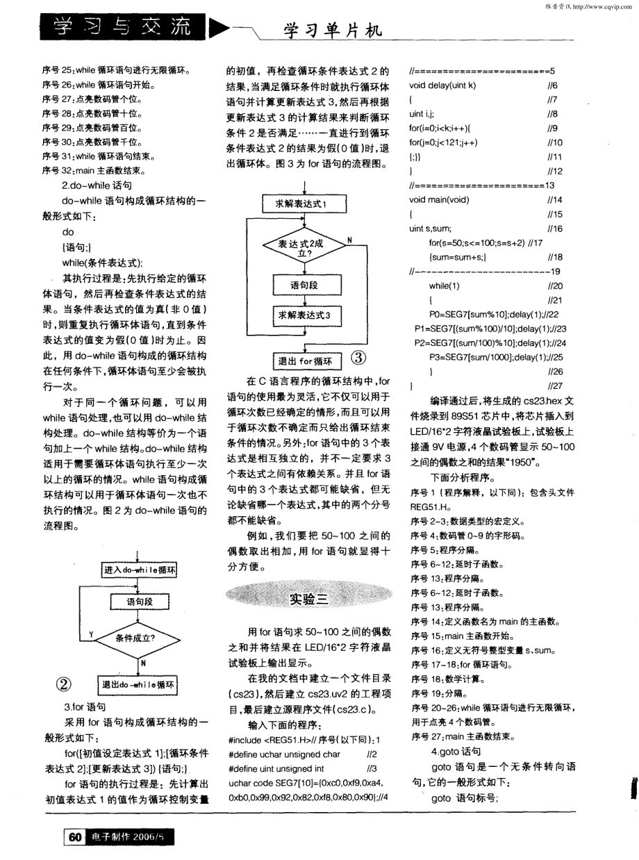 手把手教你学单片机的C语言程序设计（十）开关语句和循环语句_第4页