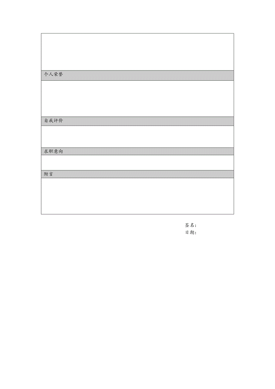 【简历模板】翱翔蓝天 罗列式 适用于在职人员 2页式 有封面_第3页