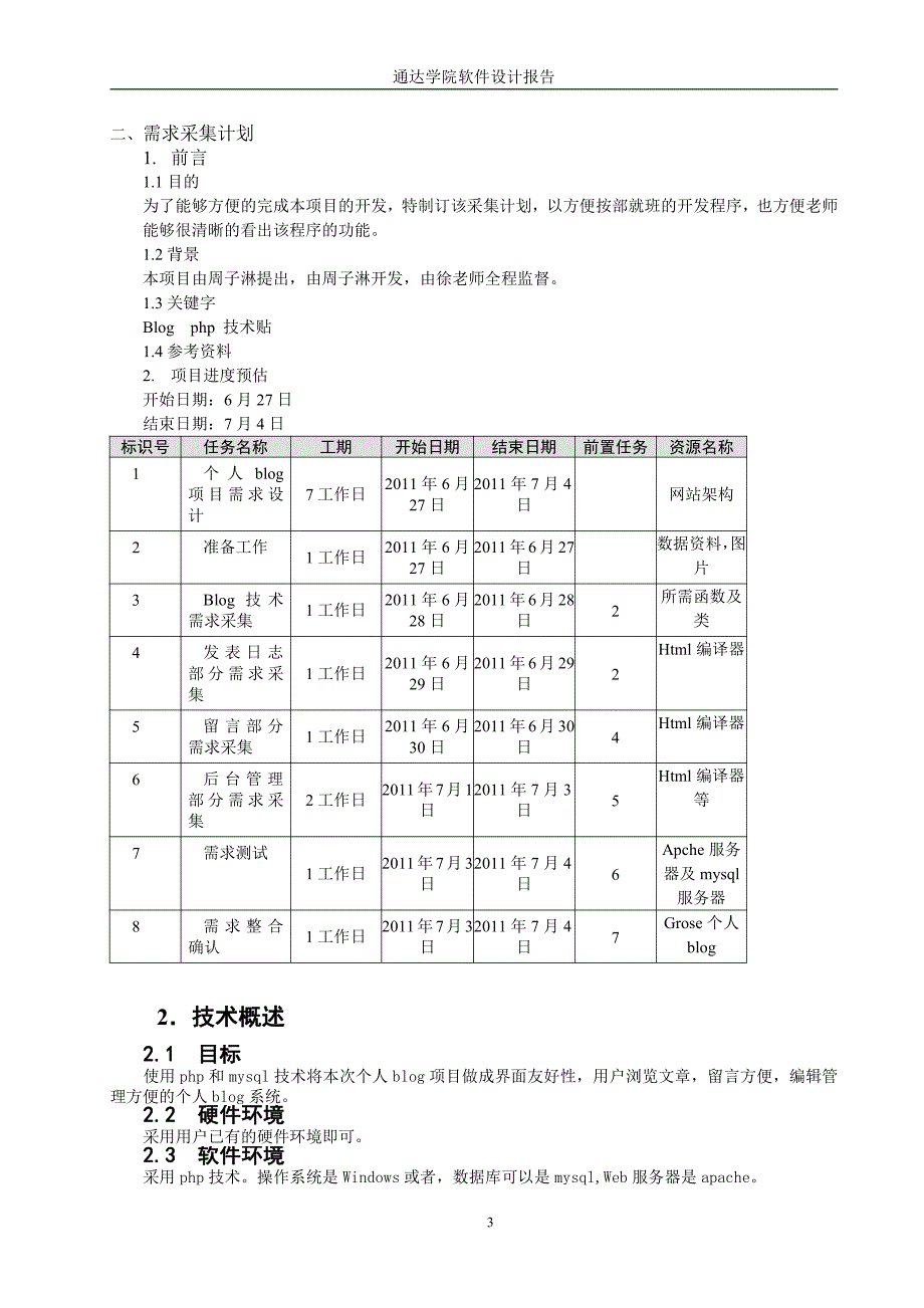 个人blog系统-软件设计实验报告_第3页