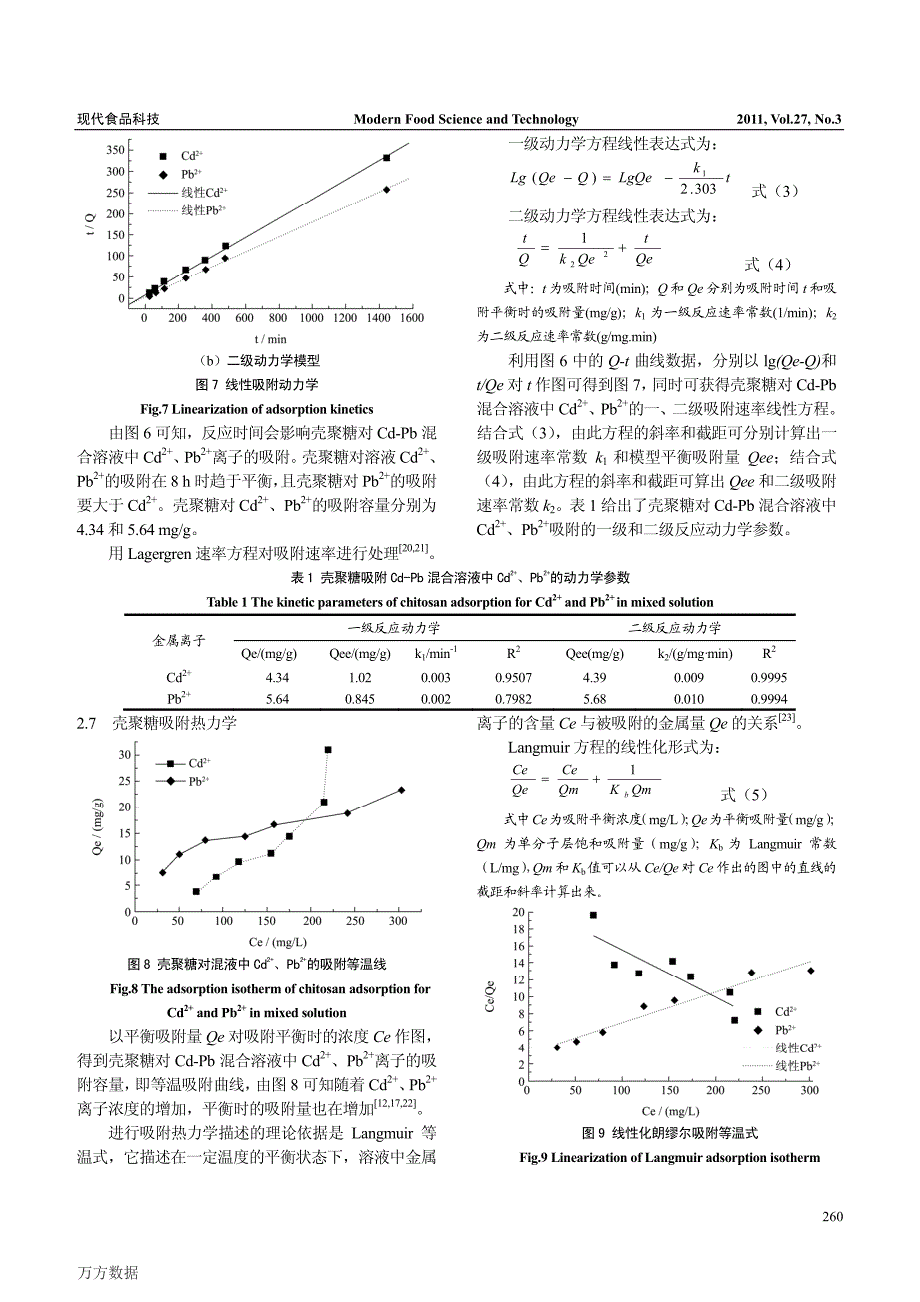 壳聚糖对镉铅混合离子吸附作用的研究_第4页