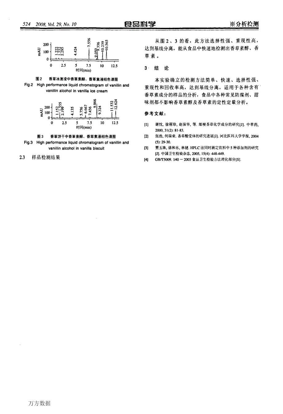 HPLC法同时测定食品中香草类香料的研究_第3页