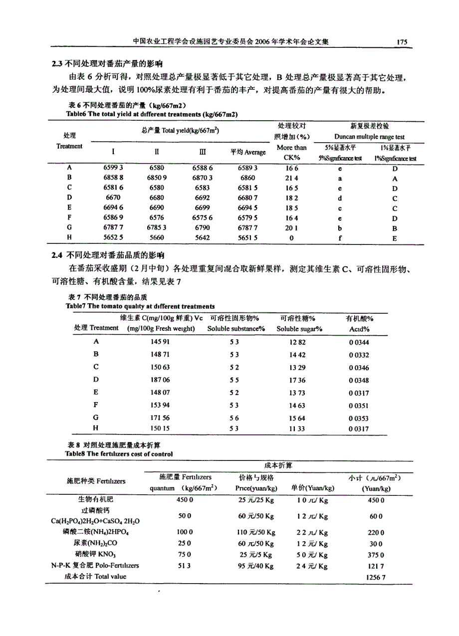 日光温室冬春茬番茄滴灌营养液土培试验研究_第4页