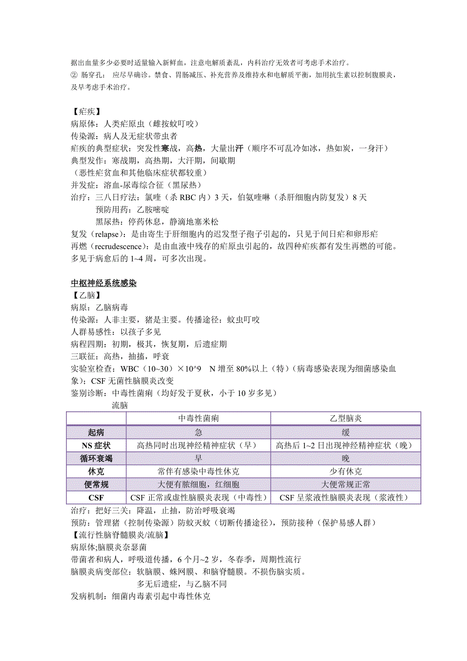 感染学专项知识点【总结】事业单位编制考试（医疗卫生系统）_第3页