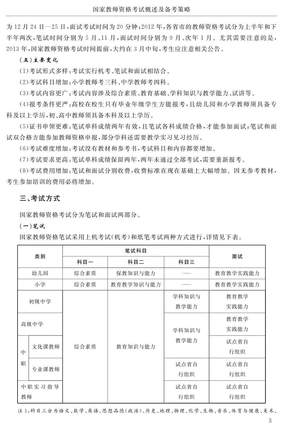 国家教师资格考试考点归纳与试题集锦_第5页