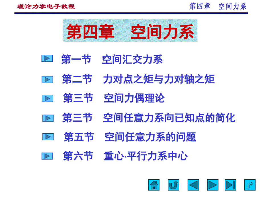 第四章-空间力系_第1页