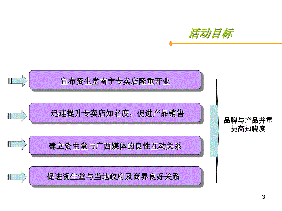 公关活动策划【开业】资生堂南宁开业计划_第3页