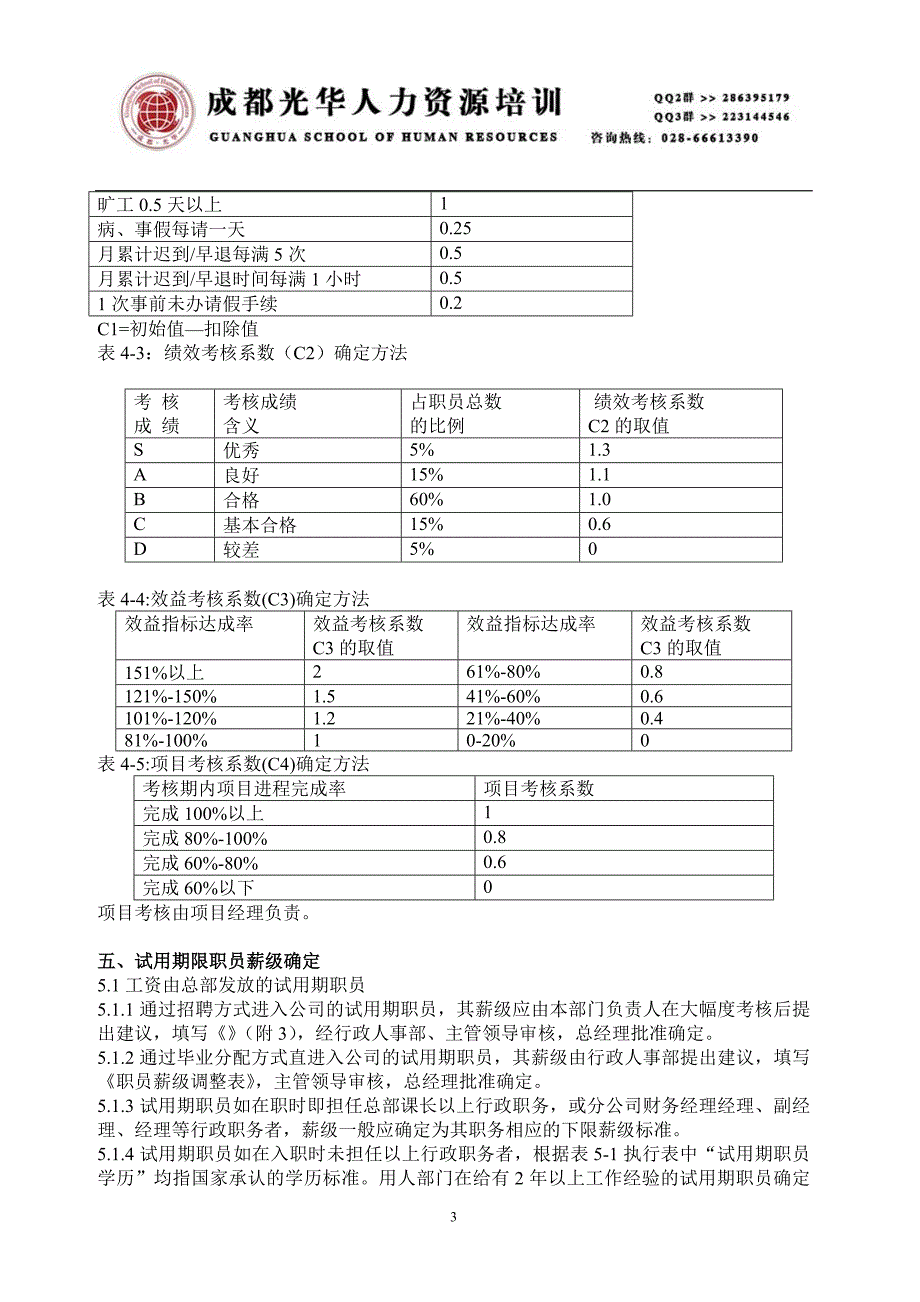 《TCL工资制度》人力资源管理理_第3页