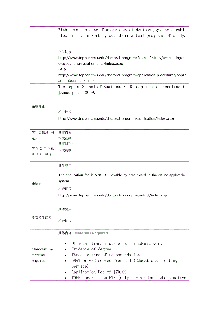 留学选校（Accounting）Carnegie Mellon University  accounting_第2页