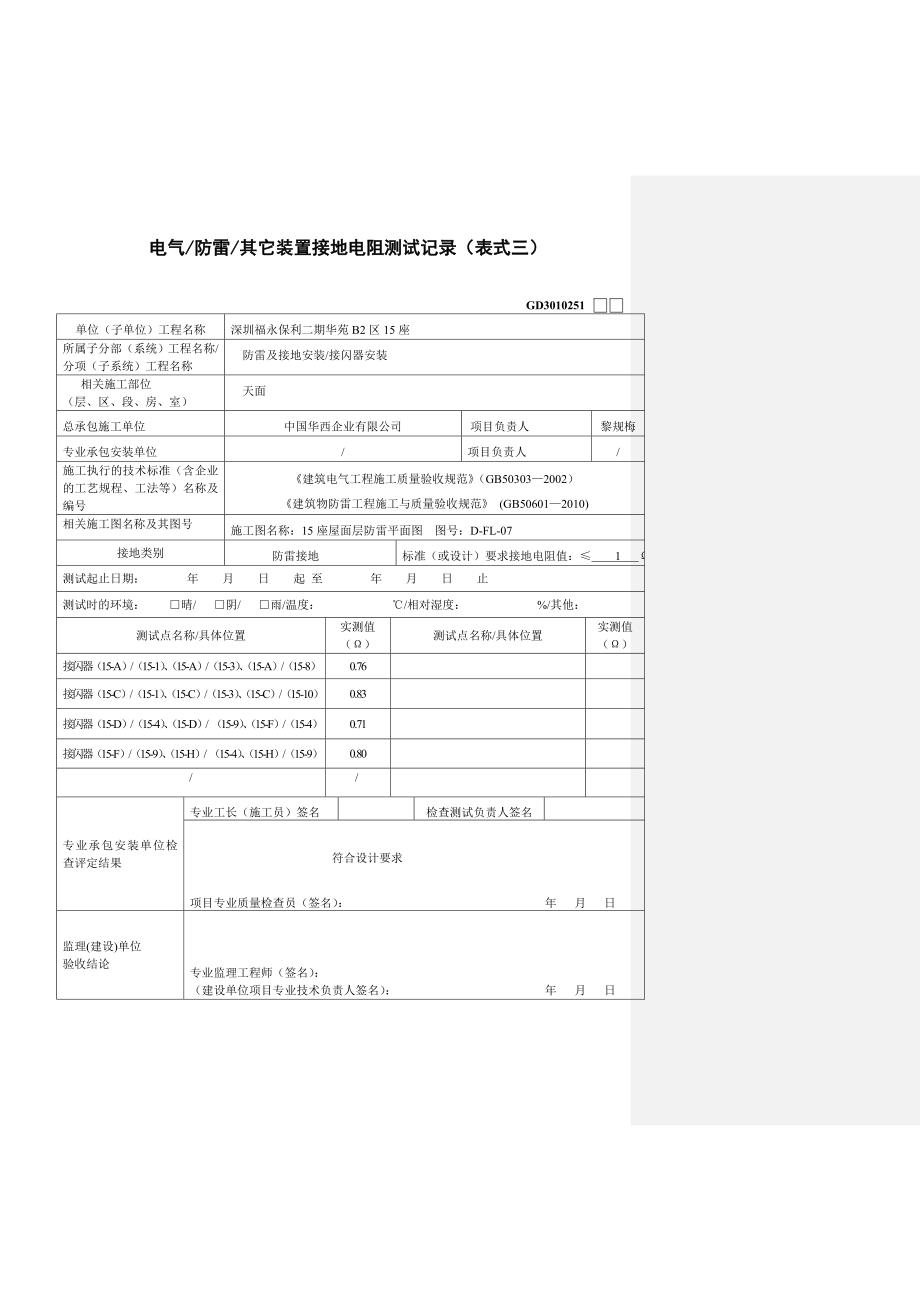 电阻测试（新版）－水电填写范例_第2页