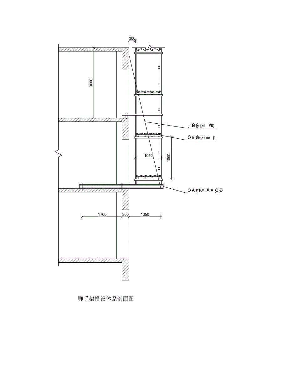 建筑工程（示例计算书）架高23米（10号工字钢-斜拉式钢绳受力，距地50米）_第2页