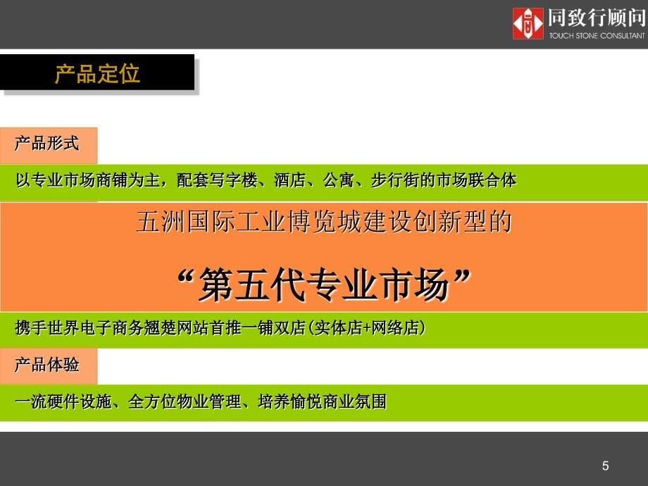 【工业地产】同致行－2007年无锡市五洲国际工业博览城营销推广报告_第5页