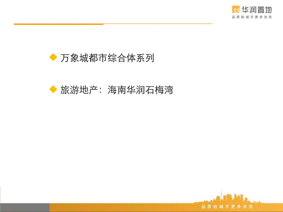 华润置地重要商业产品线_第2页