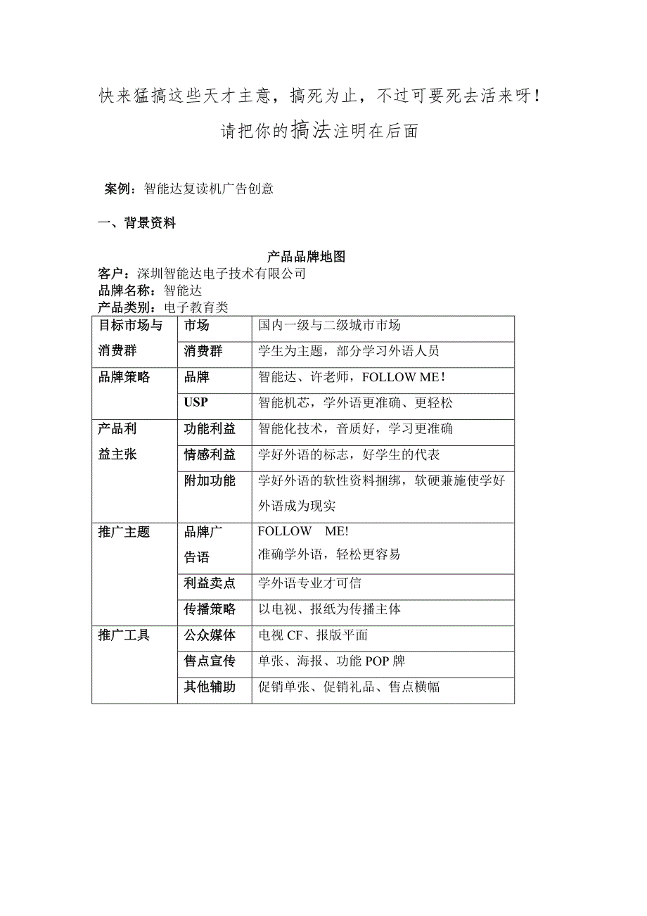 智能达复读机广告创意_第1页