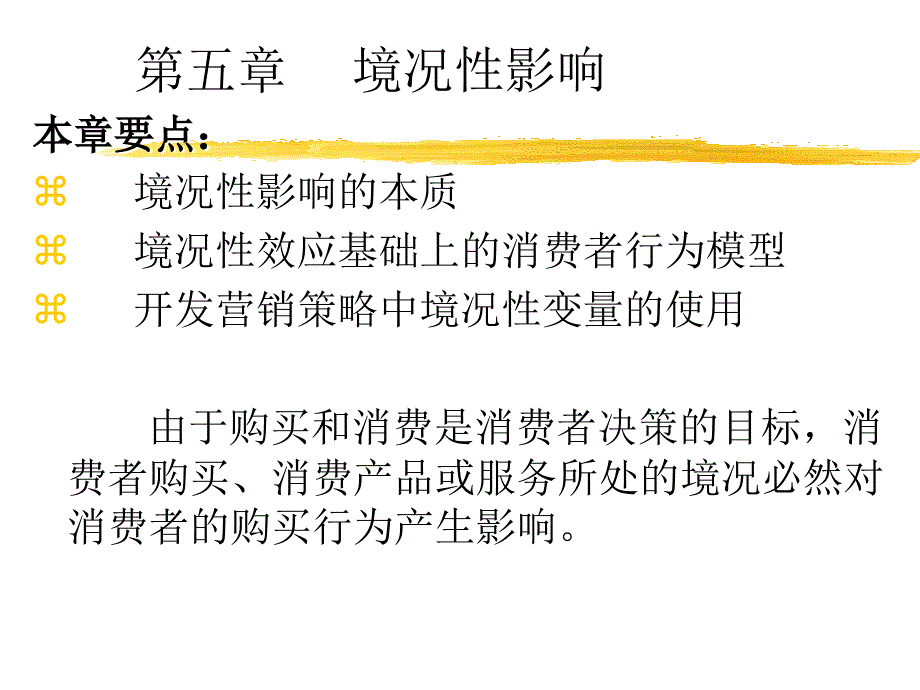 《消费者行为学》消费者决策（第五章 境况影响）_第1页