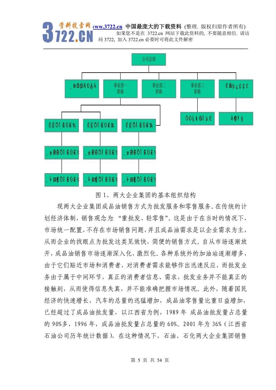 石油、石化两大企业集团成品油销售渠道建设(doc 54)_第5页