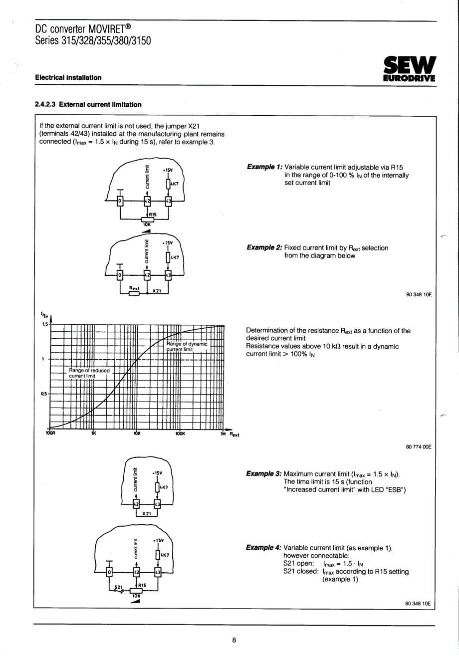 SEW－MOVIRET-315-328-355-380-3150－变频器说明书_第5页