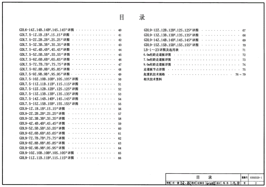 03SG520-1实腹式钢吊车梁（中轻级工作制A1~A5_Q235钢_跨度6.0m、7.5m、9.0m）_第2页