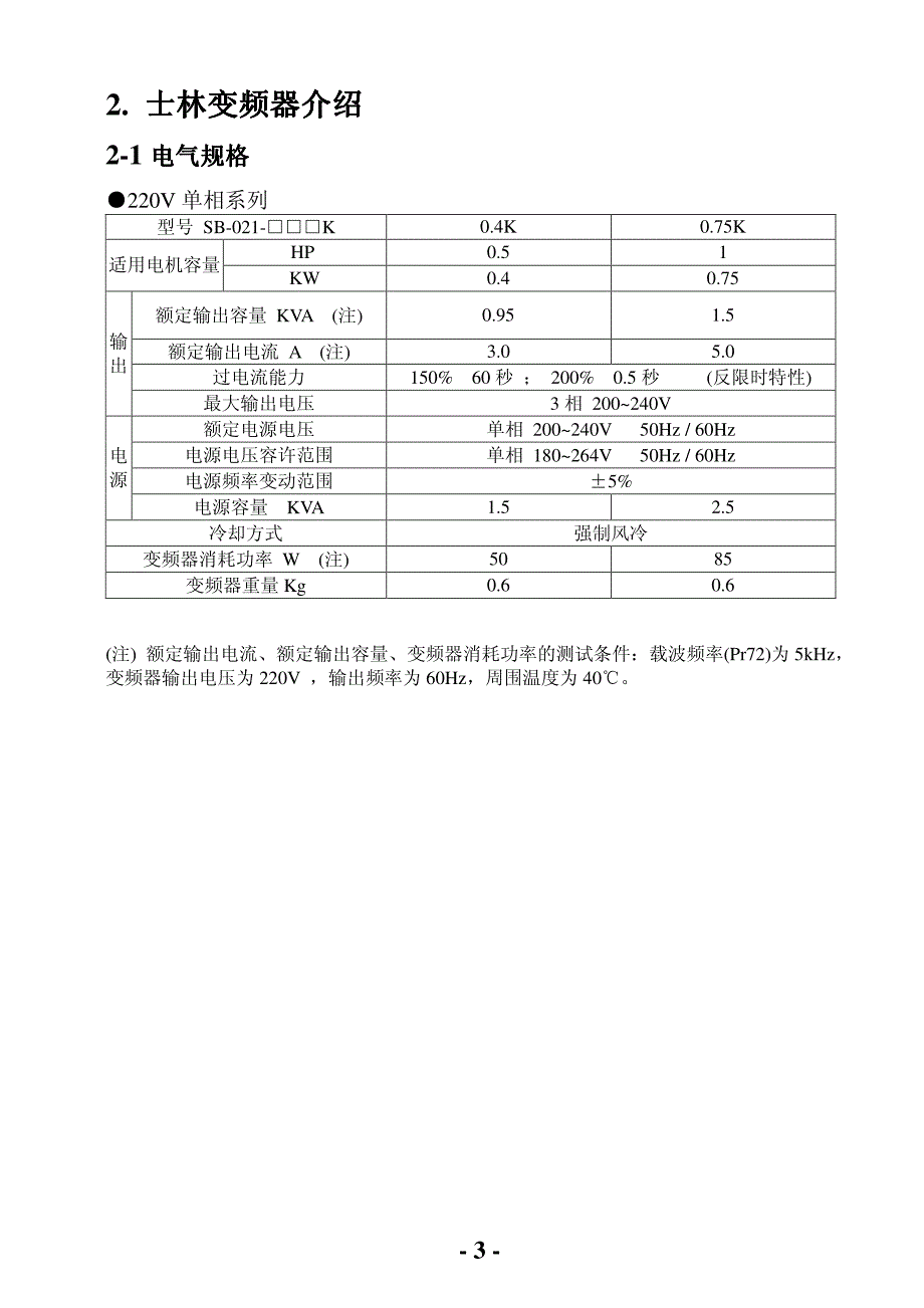 士林－SB－变频器说明书_第3页