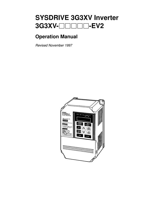 欧姆龙(OMRON)M28I005E12898－变频器说明书