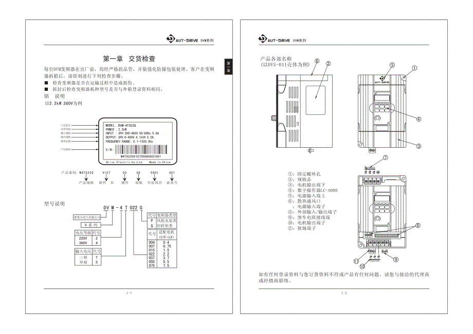 德莱尔－DVM系列变频器使用说明书V1.3_第2页