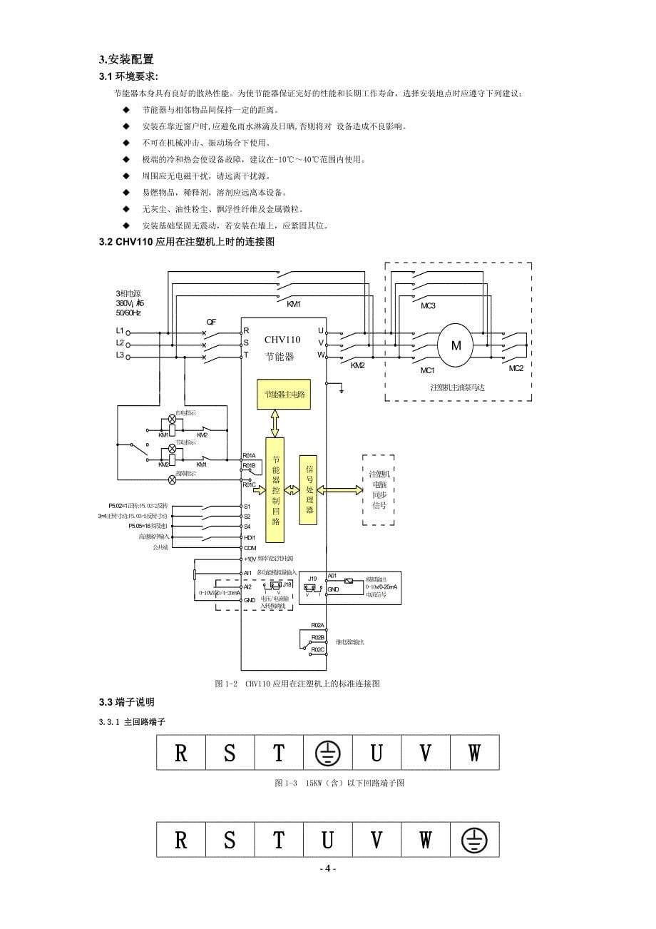 英威腾CHV110（V2.0）注塑机节能器变频器说明书_第5页