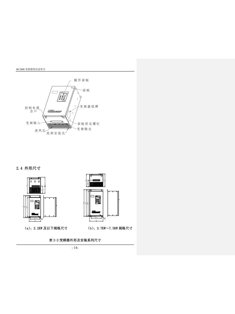 贝西(B&C)BC-2000变频器产品介绍(第2章)_第4页