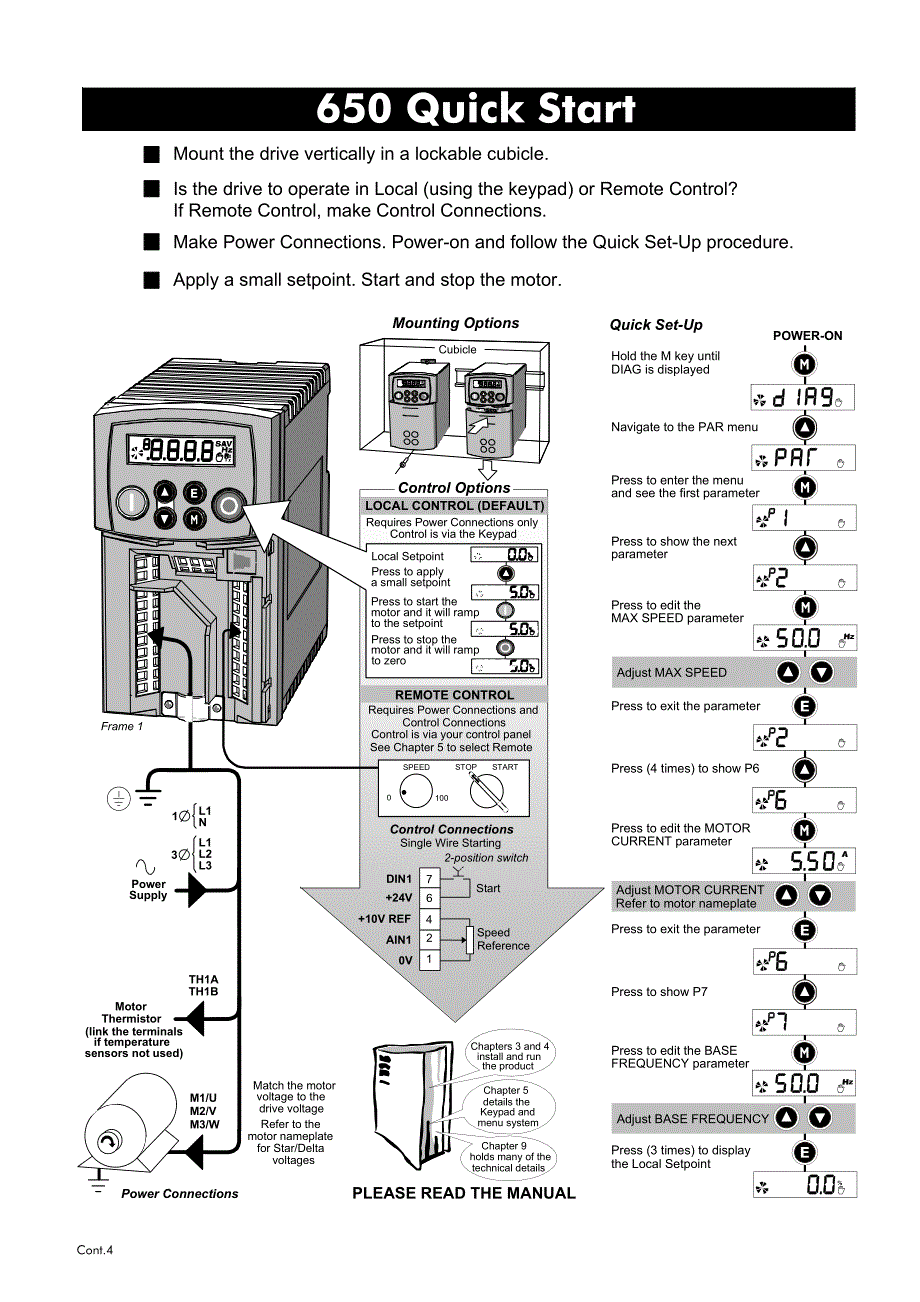 派克汉尼汾(Parker)AC650－变频器说明书_第4页