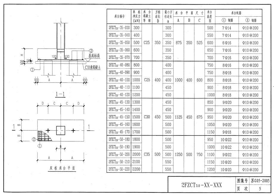 苏G05-2005钢筋混凝土桩承台_第5页